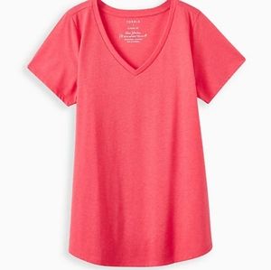 TORRID Peach Classic Fit Super Soft Girlfriend Tee